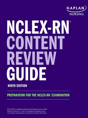 cover image of NCLEX-RN Content Review Guide